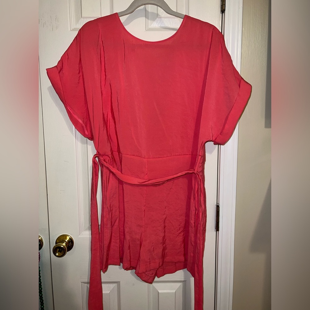 Zara Bright Pink/Coral Romper
